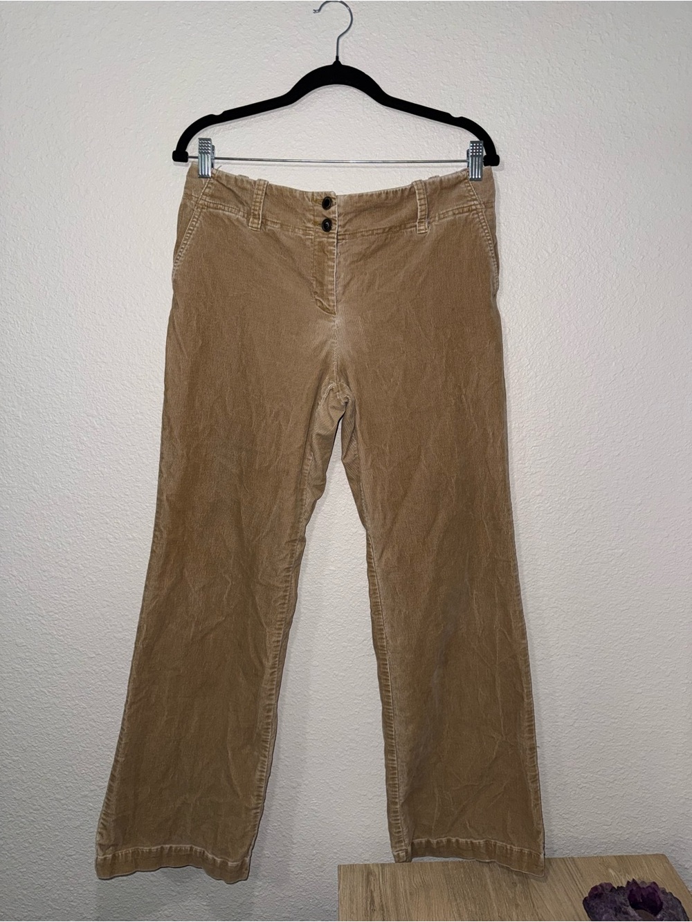 Vintage Tan Corduroy Boot Cut Pants